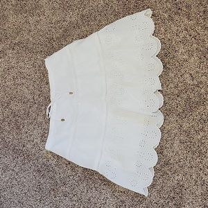 American Eagle Outfitters White Eyelet Skirt